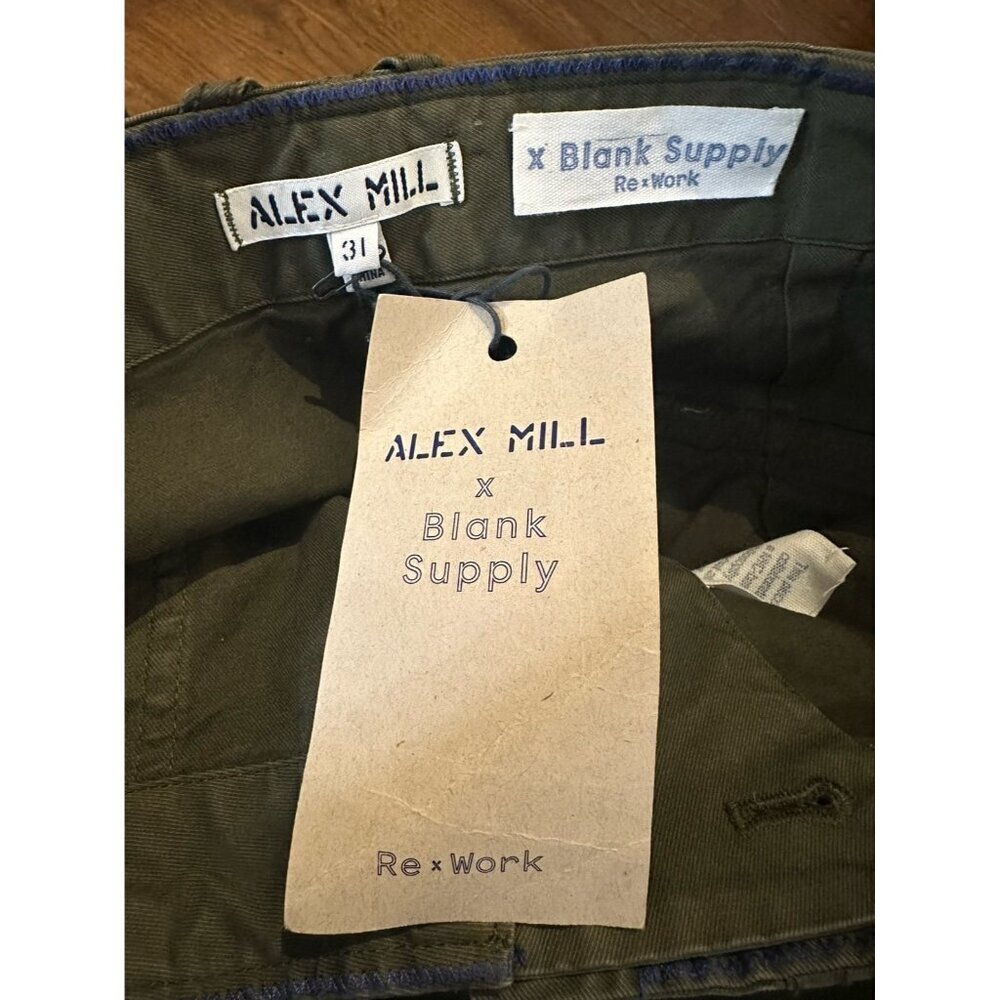 Nwt Alex Mill X Blank Supply Re X Work Field Chino Quilted Patchwork Pants 31 — image 7 of 8